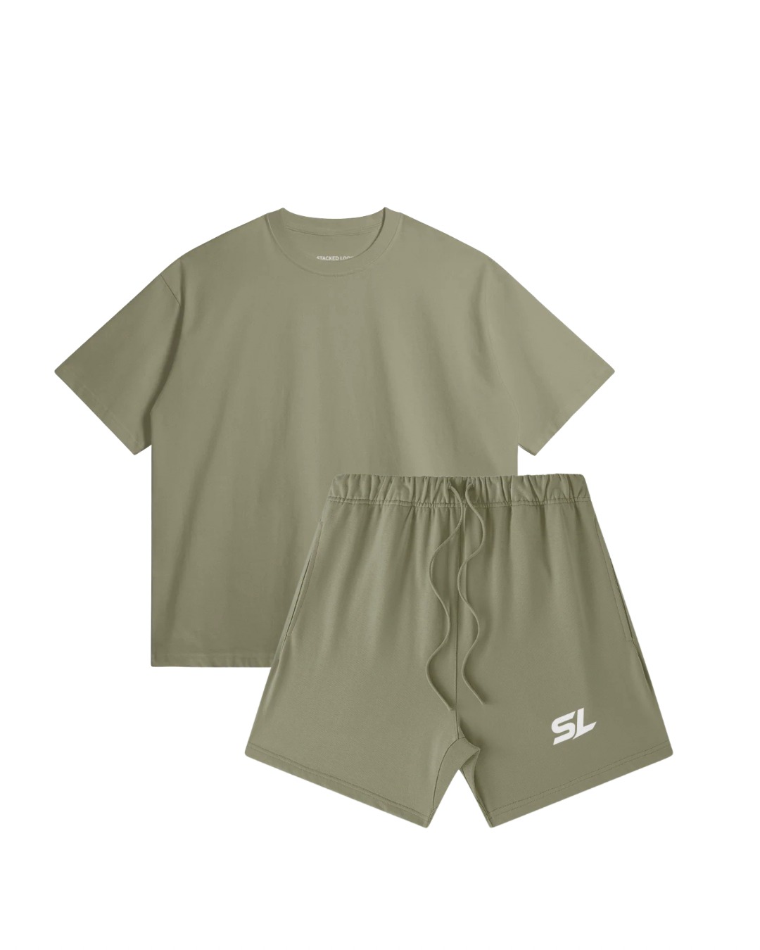 SL Artichoke Oversized Tee & Sweat Shorts Set