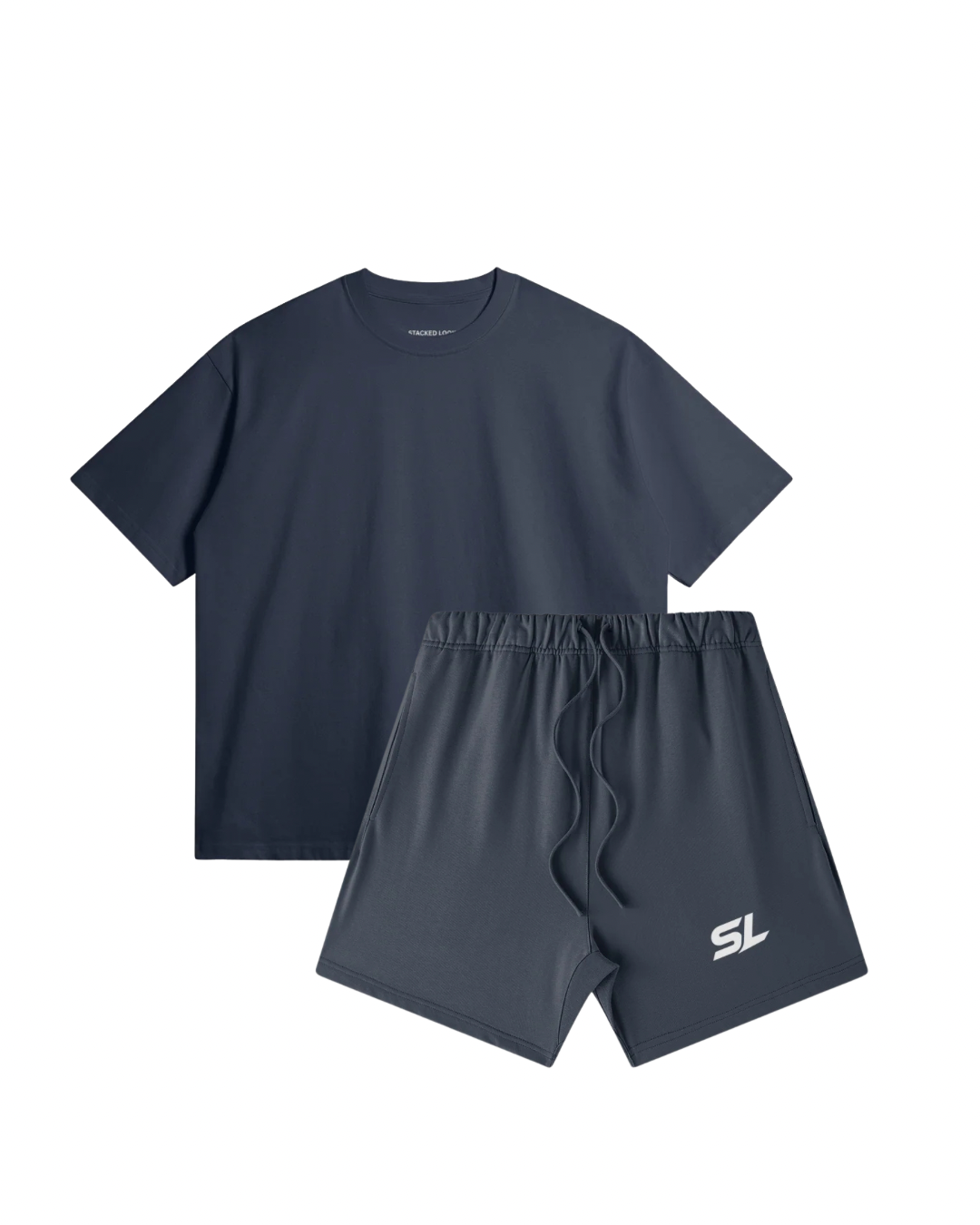 SL Regal Blue Oversized Tee & Sweat Shorts Set