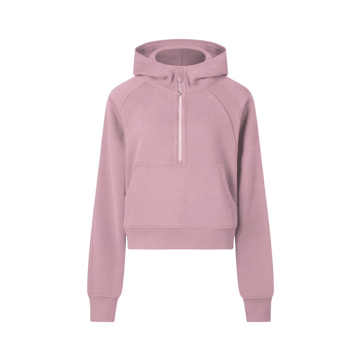 Cropped Half-Zip Hoodie – STACKED LOOK